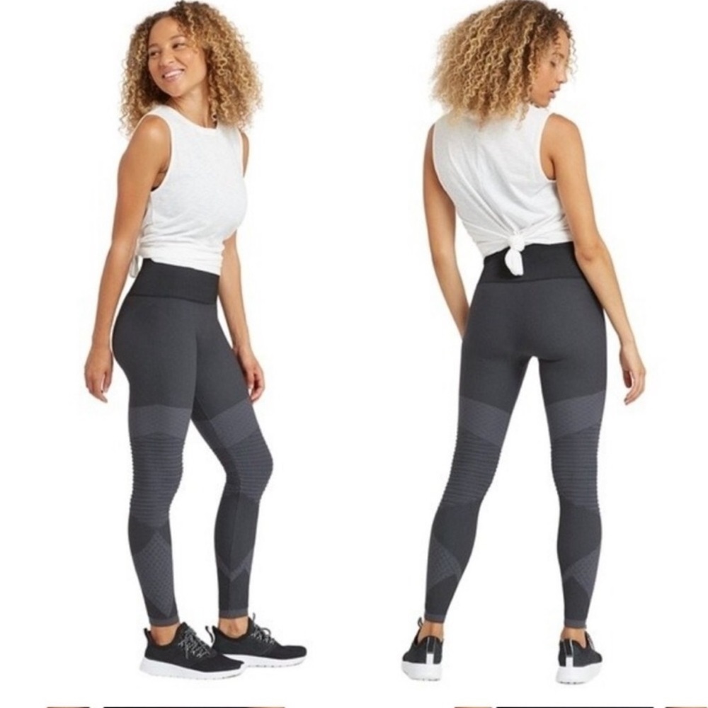 NWT Look at Me Now Seamless Moto Leggings, Very Black, Size: L
